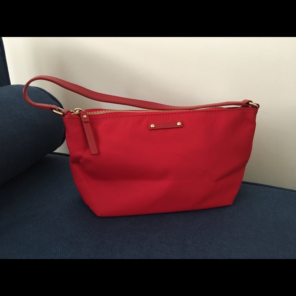 Kate Spade Red Canvas Handbag